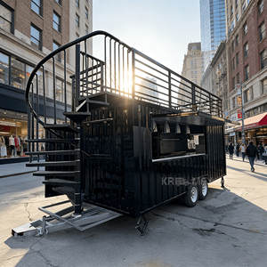 Restaurant extérieur moderne préfabriqué, cuisine mobile en conteneur avec structure en acier et options personnalisables - Product Image 5