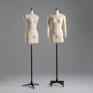 Vestido de manequins de espuma para alfaiataria da parte superior do corpo