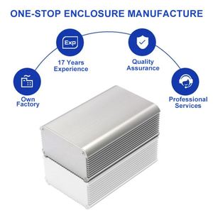 EBM Pcb Module Control Box Case Custom Aluminum Alloy Extruded Electrical Enclosures IP54 Protection <b>Sandblasted</b> Surface - Product Image 3
