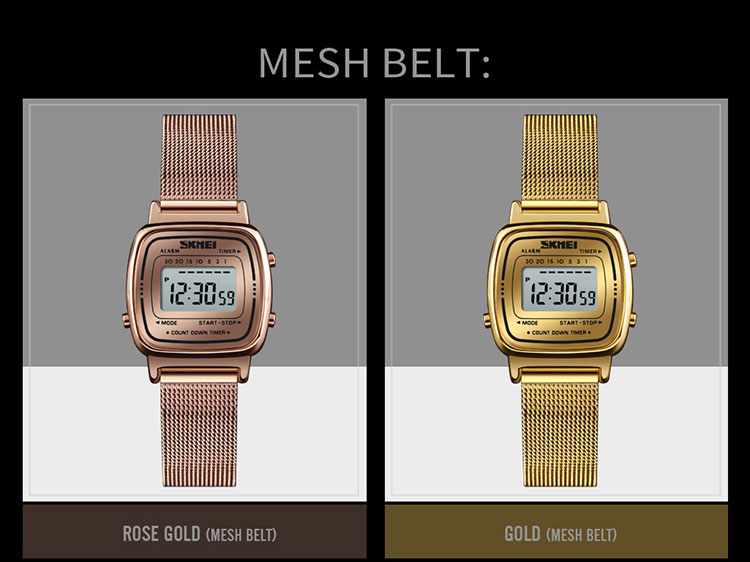 2022 SKMEI 1901 Роскошные наручные часы из нержавеющей стали kadin saat montres men мужские наручные часы с сетчатым ремешком цифровые спортивные женские наручные часы
