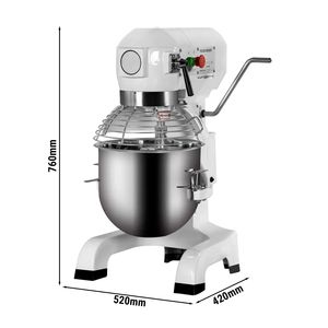 Mélangeur planétaire Gastro GGM - 20 litres - 750 watts - incl. 3 accessoires de mélange - Product Image 2