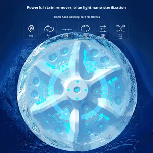 Lavadora Semiautomática Pequeña, Mini Lavadora y Secadora Todo en Uno, para Hogar y Dormitorio, 4 kg, Modelo XP09-45KG, para Bebés, con UV - Product Image 4