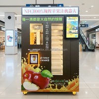 Nouvelle machine distributrice de jus d'orange fraîchement pressé en promotion, machine distributrice de boissons aux fruits congelés pour centres de jeux, hôtels et centres commerciaux