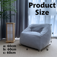 Fauteuil douillet en polaire berbère avec poignée, base antidérapante, rembourrage en mousse déchiquetée et housse extensible – Vente en gros