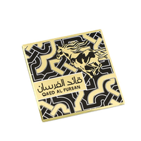 Étiquettes de flacons de parfum en métal avec logo personnalisé, autocollants de parfum en métal gaufré et étiquettes en aluminium provenant de fournisseurs chinois