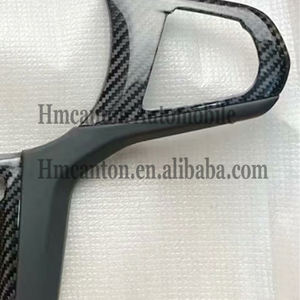 Cubierta de <span class=keywords><strong>volante</strong></span> de fibra de carbono de alta calidad para <span class=keywords><strong>BMW</strong></span> G30 G32 G15 G16 1 2 <span class=keywords><strong>3</strong></span> 4 Series cubierta de decoración de <span class=keywords><strong>volante</strong></span> de coche embellecedor - Product Image 3