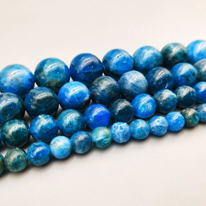 Commercio all'ingrosso Blu <span class=keywords><strong>Apatite</strong></span> Naturale Branelli Allentati Rotondi di <span class=keywords><strong>Pietra</strong></span> Energia di Guarigione Della <span class=keywords><strong>Pietra</strong></span> Preziosa Perline Per Gioielli FAI DA TE Che Fanno (AB1758) - Product Image 3