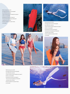Palmes <span class=keywords><strong>de</strong></span> <span class=keywords><strong>plongée</strong></span> professionnelles Vdive - Rigideur moyenne, écologiques et durables, palmes longues pour la pêche et la chasse sous-marine - Product Image 3