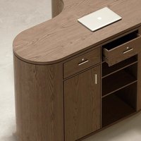 Comptoir de caisse personnalisé pour petite boutique de vêtements, en MDF, en forme de cœur, rétro, en bois, pour réception