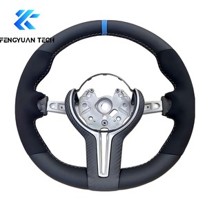พวงมาลัยรถหนังแบบกำหนดเองสำหรับ BMW <span class=keywords><strong>F10</strong></span> F20 F15 F31 F30 F32 F36 E90 X1 X2 X3 X4 X5 M3 M4 E70ไม่มีถุงลมนิรภัย - Product Image 1