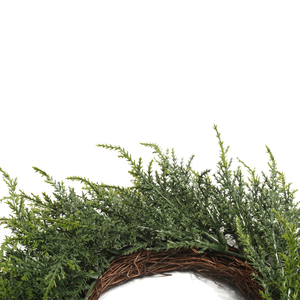 थोक शादी घर की सजावट के लिए हरी घास अंगूठी कृत्रिम प्लास्टिक पुष्पांजलि शादी की सजावट - Product Image 4