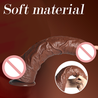 Dildo extra large en PVC imperméable de 36 cm, avec base ventouse réaliste de 28 cm, jouet sexuel mains libres pour femme, sensation de toucher réel