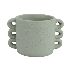 Vaso Decorativo con Manico ad Arco per Soggiorno, Mensola, Patio, Contenitore per Piante in Ceramica da 6 Pollici - Product Image 3