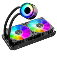 Refroidisseur de processeur liquide AIO Premium 360 mm, ventilateur PWM 62,8 CFM, radiateur en aluminium, faible bruit