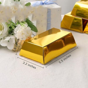 Y710, venta al por mayor, caja de regalo de ladrillo dorado, caja de barra de Chocolate para chocolates, monedas, decoración temática de <span class=keywords><strong>Casino</strong></span>, contenedor de golosinas - Product Image 2