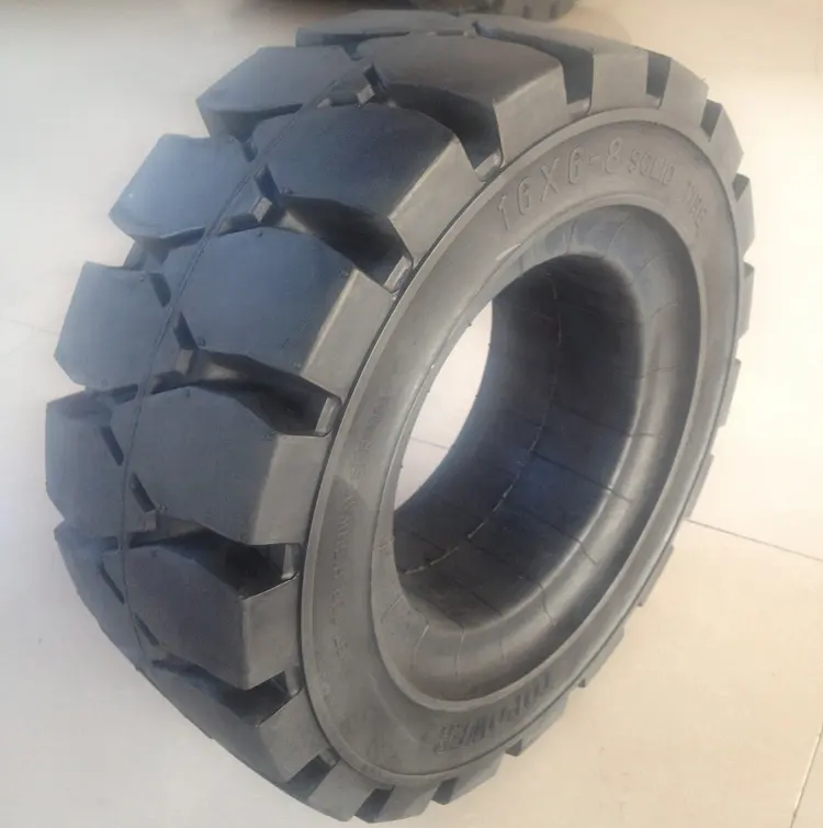 Malzeme taşıma ekipmanları pnömatik jant katı lastik 16X6-8 ve kauçuk Tyre16X6-8