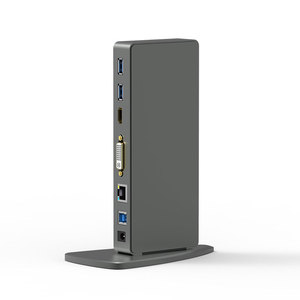 Venta caliente doble salida de Video USB <span class=keywords><strong>tipo</strong></span> <span class=keywords><strong>C</strong></span> Universal estación de acoplamiento con USB 3,0 de 4 puertos <span class=keywords><strong>Hub</strong></span>/VGA/ <span class=keywords><strong>HDMI</strong></span> - Product Image 2