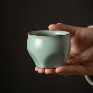 Taza de Té Pu'er de Porcelana Tianqing Ru Kiln, Taza Individual para Degustación, Taza Maestra de Cerámica, Juego de Té Kung Fu - Product Image 2