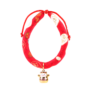 <span class=keywords><strong>Collar</strong></span> de gato Adorable con campana de la suerte, <span class=keywords><strong>Collar</strong></span> estampado hecho a mano de estilo japonés para gatitos, Halloween, Navidad, etc. - Product Image 5