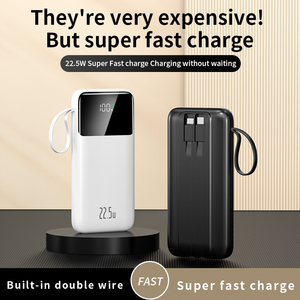 Vendere come torte calde Super veloce 10000mah Power Bank viene fornito con cavo di ricarica C-tipo di uscita 22.5W power bank portatile - Product Image 4
