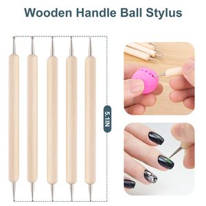 Panwenbo 10 cái dụng cụ chấm bi Mandala nghệ thuật dập nổi mô hình đất sét gốm dụng cụ chấm bi dụng cụ chấm bi Bộ bút bi dập nổi - Product Image 2