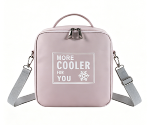 Insulated Polyester Portable Cooler Bag Mesh Pocket Handle Removable Shoulder Strap Letter Foldable Design 20-50L Capacity - Product Image 1