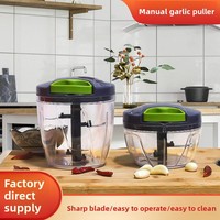 Plastic Knoflookpers Keuken Huishoudelijk Handmatige Knoflookknijper Mini Multifunctionele Knoflookhakker Chili-snijder Rasp