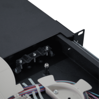Untuk Kotak Terminal Serat Optik Teleskopik 24 Port 48 Core LC/OM2 Peralatan Panel Patch Kabel Sambungan