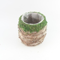 Pot de fleurs manuel en rotin, style européen populaire, pour décoration intérieure, balcon, sol, idéal pour plantes succulentes, cactus, herbes et bonsaïs