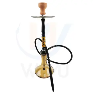 Aluminum Shisha Pipe Complete Set Chicha Narguile Big Glass Hookah