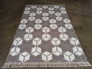 Personnalisable 9x12 bleu Beige noué à la main Oushak Vintage tapis turc pour salon décor à la maison - Product Image 6