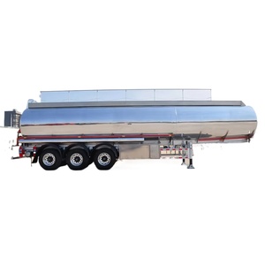 Semirremolque <span class=keywords><strong>Cisterna</strong></span> de 3/4 Ejes, 55cbm, de Aluminio/Latón, con Sistema de Carga Inferior - Product Image 1