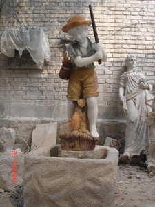 <span class=keywords><strong>Fontaine</strong></span> <span class=keywords><strong>de</strong></span> jardin en marbre blanc pur naturel <span class=keywords><strong>de</strong></span> Chine, garçon nu - Product Image 4