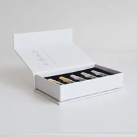 Ensemble de boîtes à parfum en papier de luxe, boîte d'emballage magnétique avec logo personnalisé pour boîte de Noël