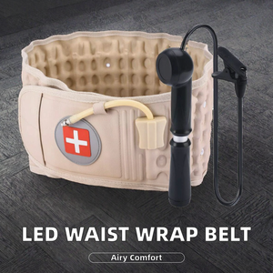 Cinturón de Masaje y Soporte Lumbar con Terapia de Luz Roja LED, Ajustable, Transpirable, Personalizable, Venta al Por Mayor Directa de Fábrica Junneeled - Product Image 2