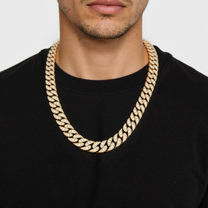 Diamondx <span class=keywords><strong>14K</strong></span> Rắn Vàng Cuba Liên Kết Chuỗi Với Vs Phòng Thí Nghiệm Kim Cương Vòng Cổ Như Một Món Quà Cho Phụ Nữ Người Đàn Ông - Product Image 6