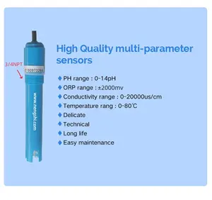 Desde 1996 Nengshi Fábrica pH/ORP/condutividade/temperatura/Chlronie em 1 sonda multiparâmetro de água com RS485 Opcional