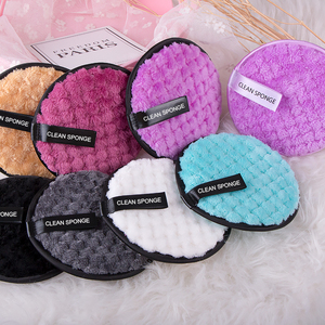Coussinets faciaux lavables pour le visage, étiquette privée, en microfibre, personnalisés, carrés et ronds, en tissu, nouveau, - Product Image 1
