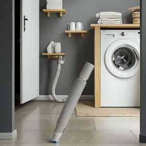 Tam otomatik çamaşır makinesi tahliye hortumu 1.2m genişletilmiş su çıkışı teleskopik hortum ekstra kalın kısa enjeksiyon kalıplı HB002 - Product Image 6