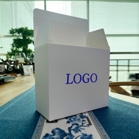 Emballage rigide en papier ondulé écologique personnalisé de luxe, matériaux recyclés, lamination brillante, forme personnalisée, électronique grand public