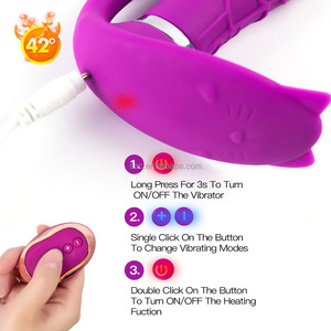 SacKnove носимые милые животные в форме кошки беспроводной пульт дистанционного управления нагревательный фаллоимитатор вибраторы секс-игрушки вибрирующие трусики для женщин - Product Image 5