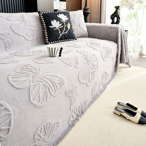Funda de Sofá de Lujo Estilo Crema 2026 con Estampado de Mariposas - Manta de Sofá Antideslizante Todo Incluido <span class=keywords><strong>para</strong></span> Sala de Estar Moderna - Product Image 4