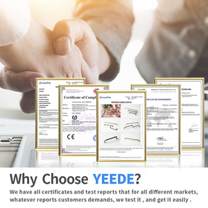 Yeeda quincaillerie de meuble poignée d'armoire en zinc avec face concave - Product Image 5