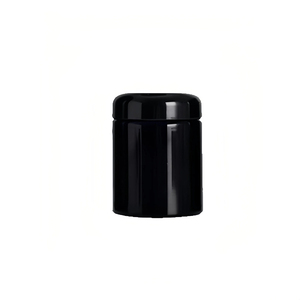 Botol Kaca Penyimpanan Makanan Suplemen Hitam Ukuran Kustom Grosir 100ml 150ml 200ml 250ml 500ml 1L dengan Tutup - Product Image 6