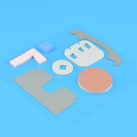 Feuille de silicone souple à haute conductivité thermique 1W 17W/m.K, matériau d'isolation et de dissipation de chaleur pour haute température