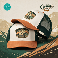 Casquette Trucker Unisexe Vintage pour Sports de Plein Air avec Visière Courbe Réglable et Logo Personnalisé en Patch Tissé – Fournisseur d'Usine