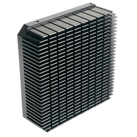 Dissipateur thermique personnalisé à résistance thermique minimale 120(L)*30(H)*120(C)mm en aluminium à ailettes transversales avec une surface maximale