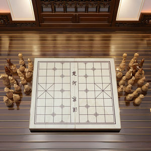 Hermosa <span class=keywords><strong>XiangQi</strong></span>/chino de ajedrez suave vernish chino madera ajedrez tablero ajedrez piezas ajedrez grande gruesa/piezas - Product Image 6