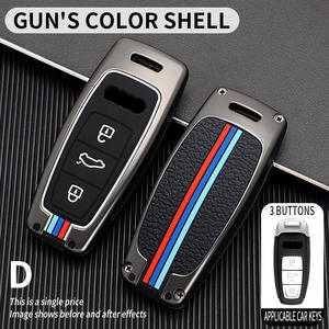 Accesorios Interiores para Automóviles, Funda para Llaves de Coche de Aleación de Zinc con Llavero, Compatible con Audi A6L A6 A7 - Product Image 6