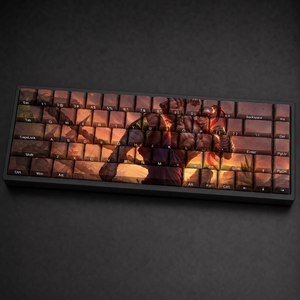 Ensemble de touches de clavier mécanique personnalisées LOL <span class=keywords><strong>Lee</strong></span> <span class=keywords><strong>Sin</strong></span> Muay Thai, 68 touches imprimées latéralement en PBT, sublimation par transfert thermique, profil Cherry - Product Image 6
